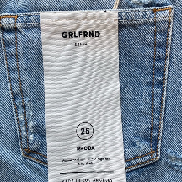 GRLFRND Rhoda Mini Denim Skrit NWT - Picture 11 of 12